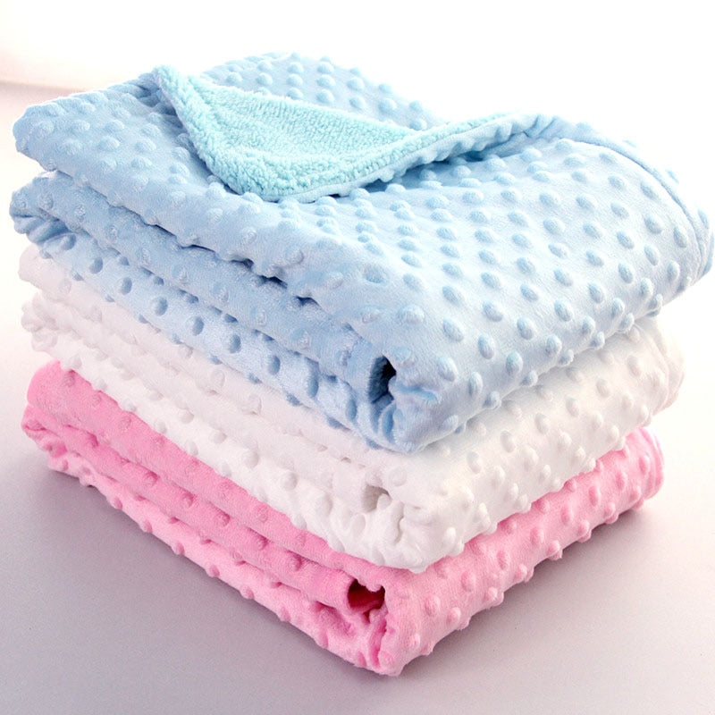 Newborn Baby Swaddle Envelope Blanket with Polar Dot Design