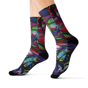 Soft Artist Paint Printed Socks