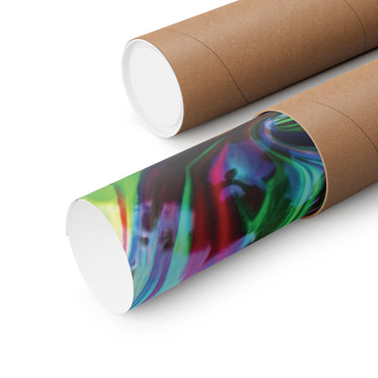 Multicolor Painted Matte Vertical Posters