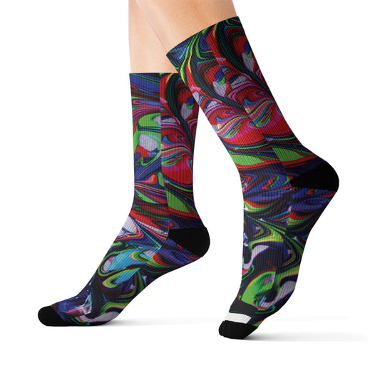 Artist Paint Sublimation Socks