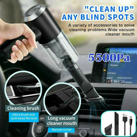 Portable Cordless Handheld Vacuum Cleaner – High Power for Car & Home