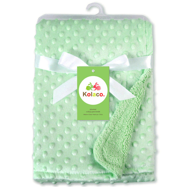 Newborn Baby Swaddle Envelope Blanket with Polar Dot Design