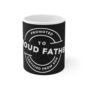 Proud Father Custom Ceramic Mug, 11oz