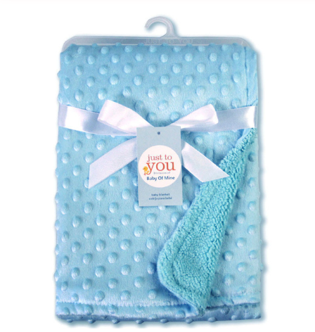 Newborn Baby Swaddle Envelope Blanket with Polar Dot Design